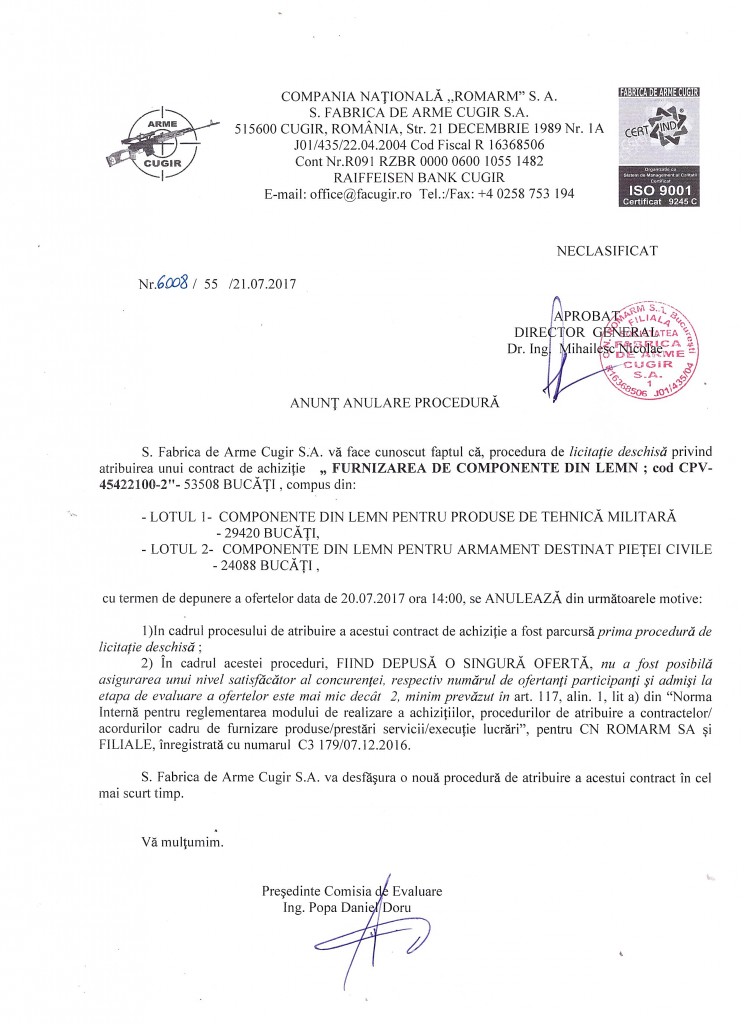 anunt anulare 21 07 2017